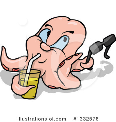 Royalty-Free (RF) Octopus Clipart Illustration by dero - Stock Sample #1332578