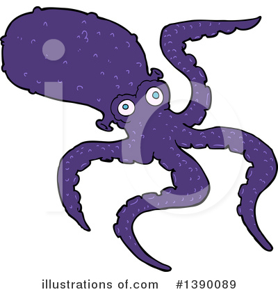 Royalty-Free (RF) Octopus Clipart Illustration by lineartestpilot - Stock Sample #1390089