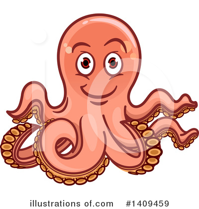 Royalty-Free (RF) Octopus Clipart Illustration by Vector Tradition SM - Stock Sample #1409459