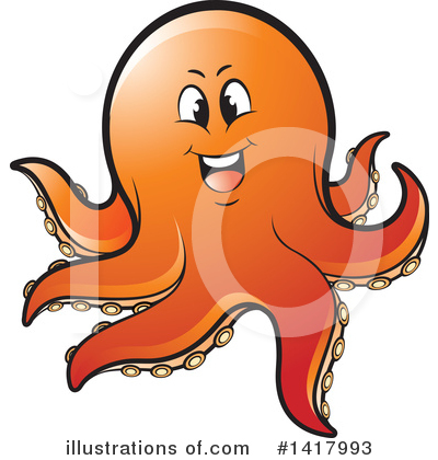 Royalty-Free (RF) Octopus Clipart Illustration by Lal Perera - Stock Sample #1417993