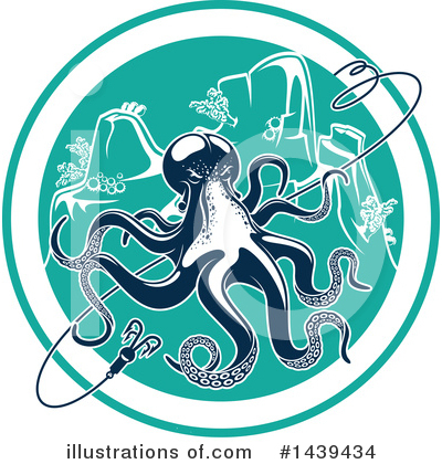 Royalty-Free (RF) Octopus Clipart Illustration by Vector Tradition SM - Stock Sample #1439434