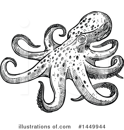 Royalty-Free (RF) Octopus Clipart Illustration by Vector Tradition SM - Stock Sample #1449944