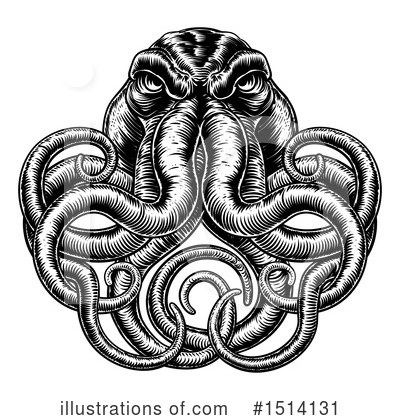 Royalty-Free (RF) Octopus Clipart Illustration by AtStockIllustration - Stock Sample #1514131