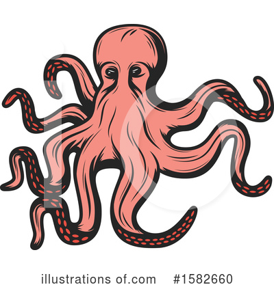 Royalty-Free (RF) Octopus Clipart Illustration by Vector Tradition SM - Stock Sample #1582660