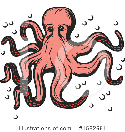 Royalty-Free (RF) Octopus Clipart Illustration by Vector Tradition SM - Stock Sample #1582661