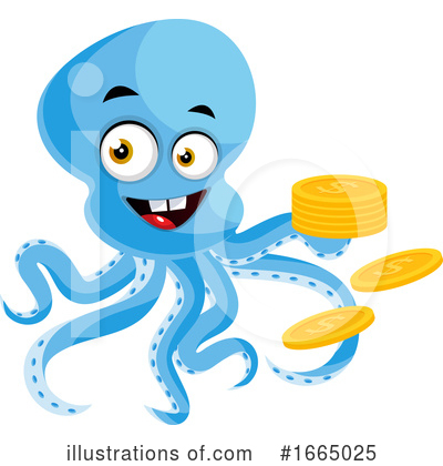 Royalty-Free (RF) Octopus Clipart Illustration by Morphart Creations - Stock Sample #1665025