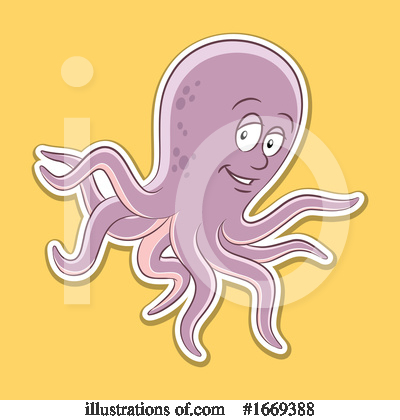 Royalty-Free (RF) Octopus Clipart Illustration by cidepix - Stock Sample #1669388