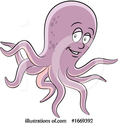 Royalty-Free (RF) Octopus Clipart Illustration by cidepix - Stock Sample #1669392