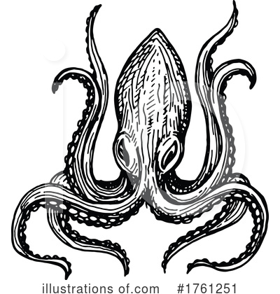 Octopus Clipart #1761251 by Vector Tradition SM