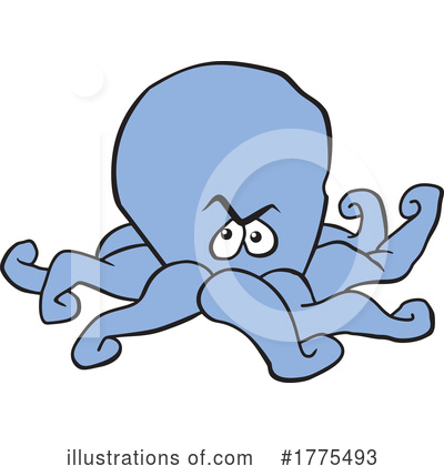 Octopus Clipart #1775493 by Johnny Sajem