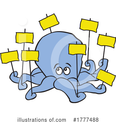 Octopus Clipart #1777488 by Johnny Sajem