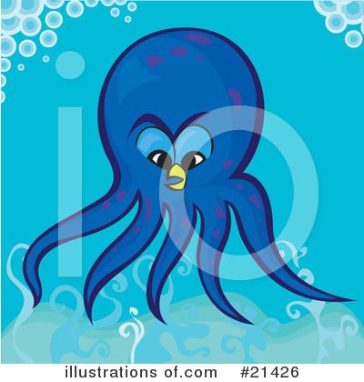 Royalty-Free (RF) Octopus Clipart Illustration by Paulo Resende - Stock Sample #21426