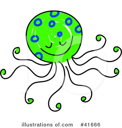 Royalty-Free (RF) Octopus Clipart Illustration by Prawny - Stock Sample #41666