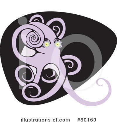 Royalty-Free (RF) Octopus Clipart Illustration by xunantunich - Stock Sample #60160