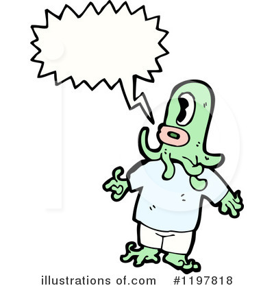 Royalty-Free (RF) Octopus Costume Clipart Illustration by lineartestpilot - Stock Sample #1197818