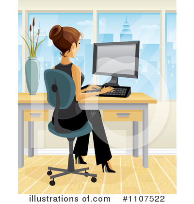 Royalty-Free (RF) Office Clipart Illustration by Amanda Kate - Stock Sample #1107522