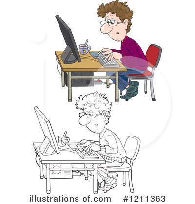 Royalty-Free (RF) Office Clipart Illustration by Alex Bannykh - Stock Sample #1211363