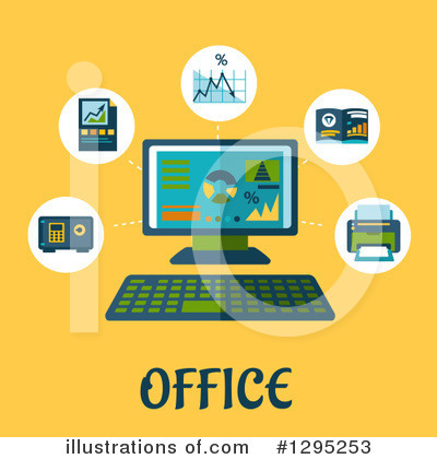 Royalty-Free (RF) Office Clipart Illustration by Vector Tradition SM - Stock Sample #1295253