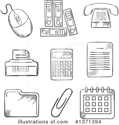 Printer Clipart #1371394 by Vector Tradition SM