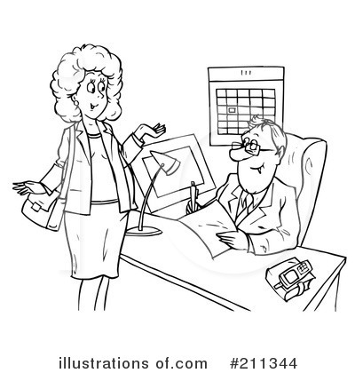 Royalty-Free (RF) Office Clipart Illustration by Alex Bannykh - Stock Sample #211344