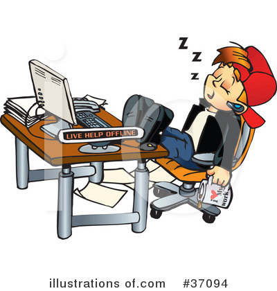 Royalty-Free (RF) Office Clipart Illustration by Dennis Holmes Designs - Stock Sample #37094