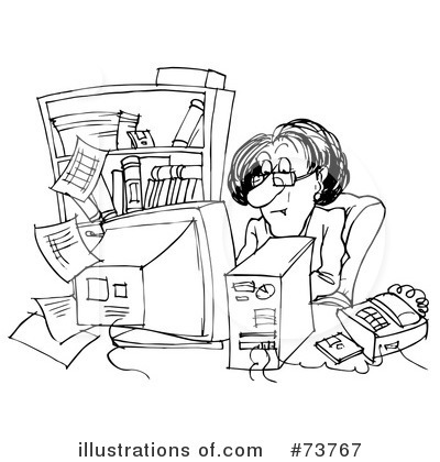 Royalty-Free (RF) Office Clipart Illustration by Alex Bannykh - Stock Sample #73767