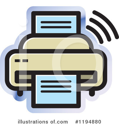 Fax Machine Clipart #1194880 by Lal Perera