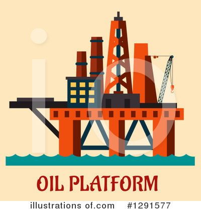 Oil Rig Clipart #1291577 by Vector Tradition SM