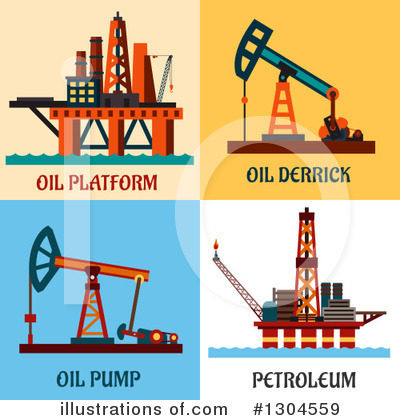 Oil Rig Clipart #1304559 by Vector Tradition SM