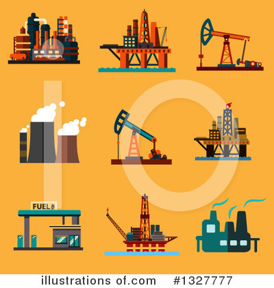 Oil Rig Clipart #1327777 by Vector Tradition SM