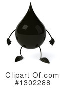 Oil Drop Character Clipart #1302288 by Julos