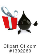 Oil Drop Character Clipart #1302289 by Julos