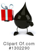 Oil Drop Character Clipart #1302290 by Julos
