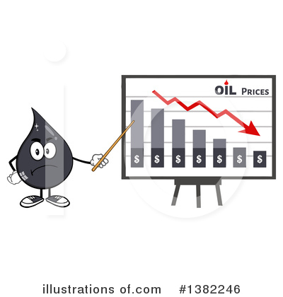 Oil Drop Mascot Clipart #1382246 by Hit Toon