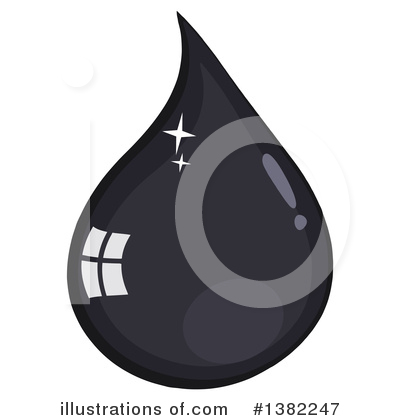 Royalty-Free (RF) Oil Drop Clipart Illustration by Hit Toon - Stock Sample #1382247