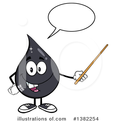 Oil Drop Mascot Clipart #1382254 by Hit Toon