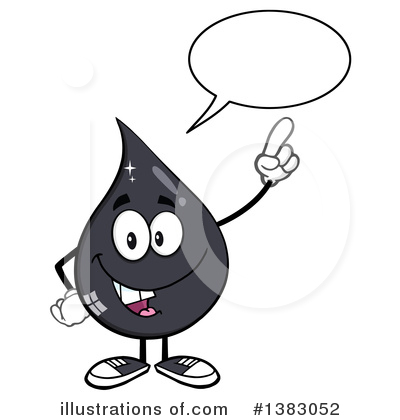 Oil Drop Mascot Clipart #1383052 by Hit Toon