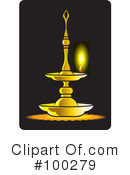Oil Lamp Clipart #100279 by Lal Perera