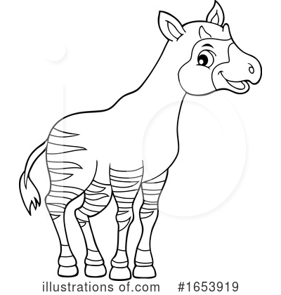 Royalty-Free (RF) Okapi Clipart Illustration by visekart - Stock Sample #1653919
