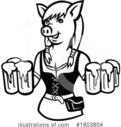 Waitress Clipart #1803804 by patrimonio