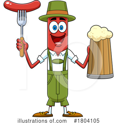 Royalty-Free (RF) Oktoberfest Clipart Illustration by Hit Toon - Stock Sample #1804105