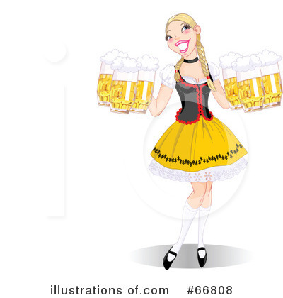 Beer Maiden Clipart #66808 by Pushkin