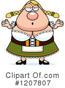 Oktoberfest Woman Clipart #1207807 by Cory Thoman