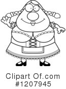 Oktoberfest Woman Clipart #1207945 by Cory Thoman