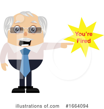 Royalty-Free (RF) Old Business Man Clipart Illustration by Morphart Creations - Stock Sample #1664094