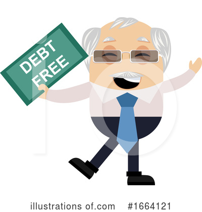 Royalty-Free (RF) Old Business Man Clipart Illustration by Morphart Creations - Stock Sample #1664121