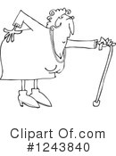 Old Lady Clipart #1243840 by djart