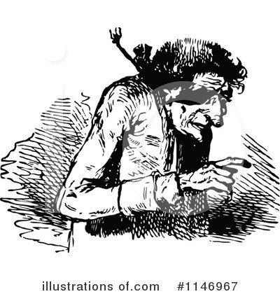 Royalty-Free (RF) Old Man Clipart Illustration by Prawny Vintage - Stock Sample #1146967