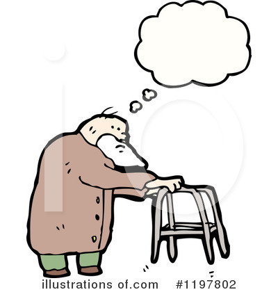 Royalty-Free (RF) Old Man Clipart Illustration by lineartestpilot - Stock Sample #1197802