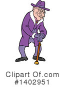 Old Man Clipart #1402951 by LaffToon